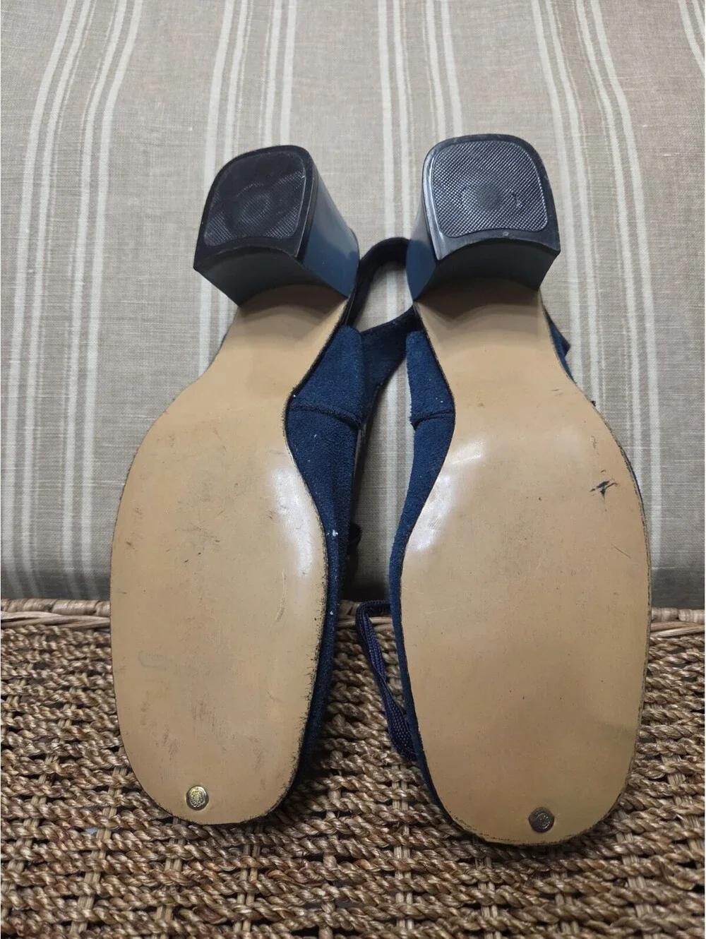 vintage 1960s blue suede shoes for Display Or Collection